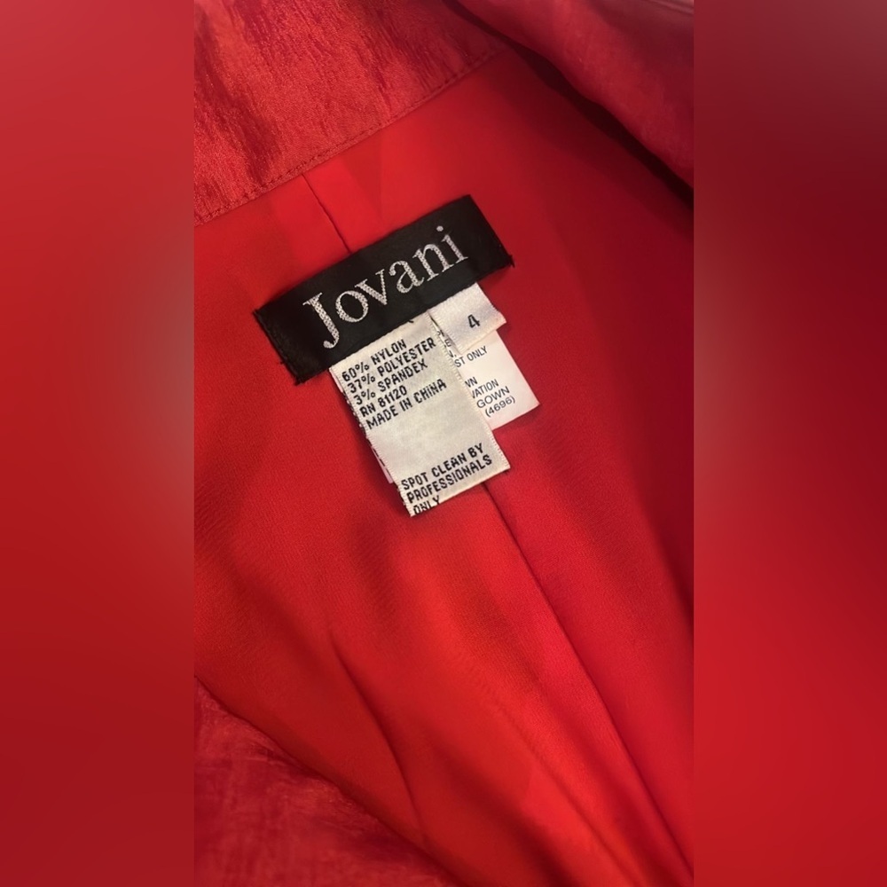 Jovani napoleon Red Military-Style Blazer black embroidery vintage Victorian 4 - Picture 4 of 6